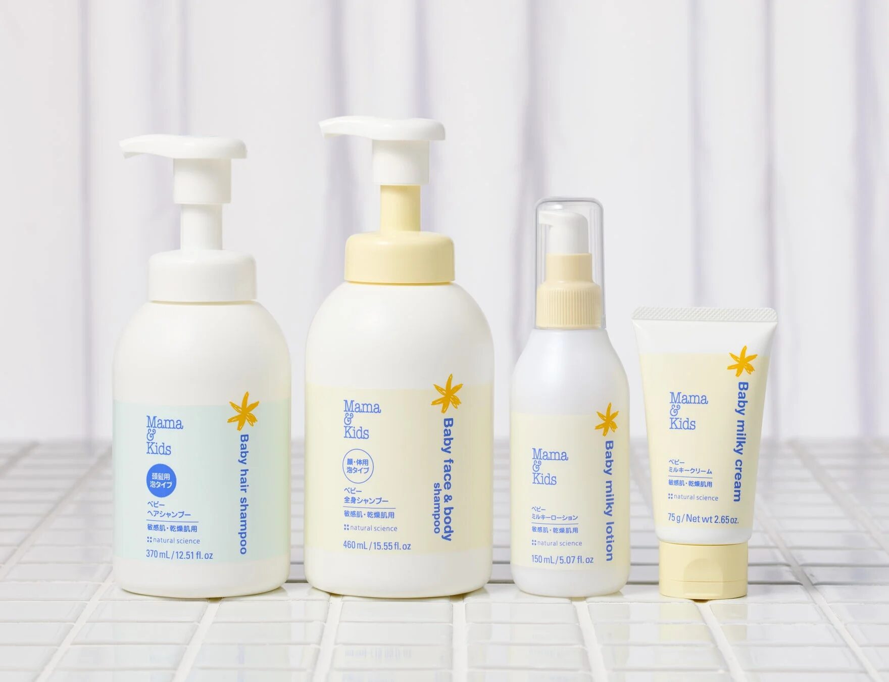 ママ＆キッズ製品と正しいケア方法に関する研究成果を示すイメージ