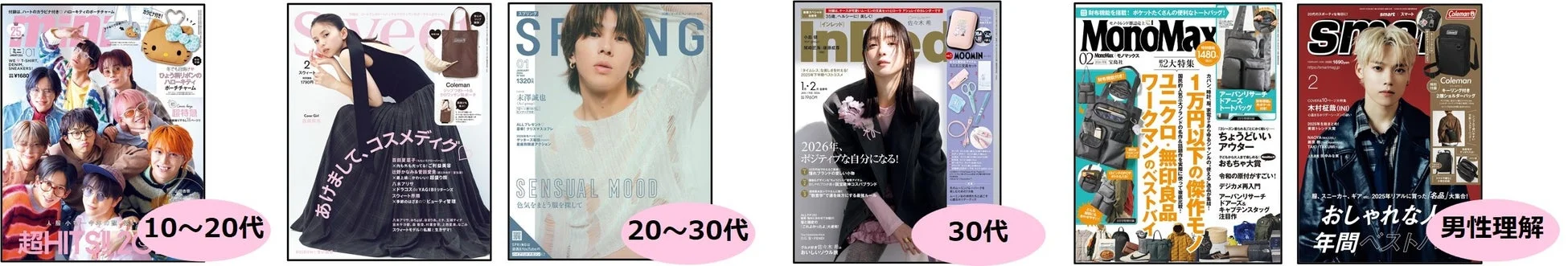 雑誌表紙の集合画像