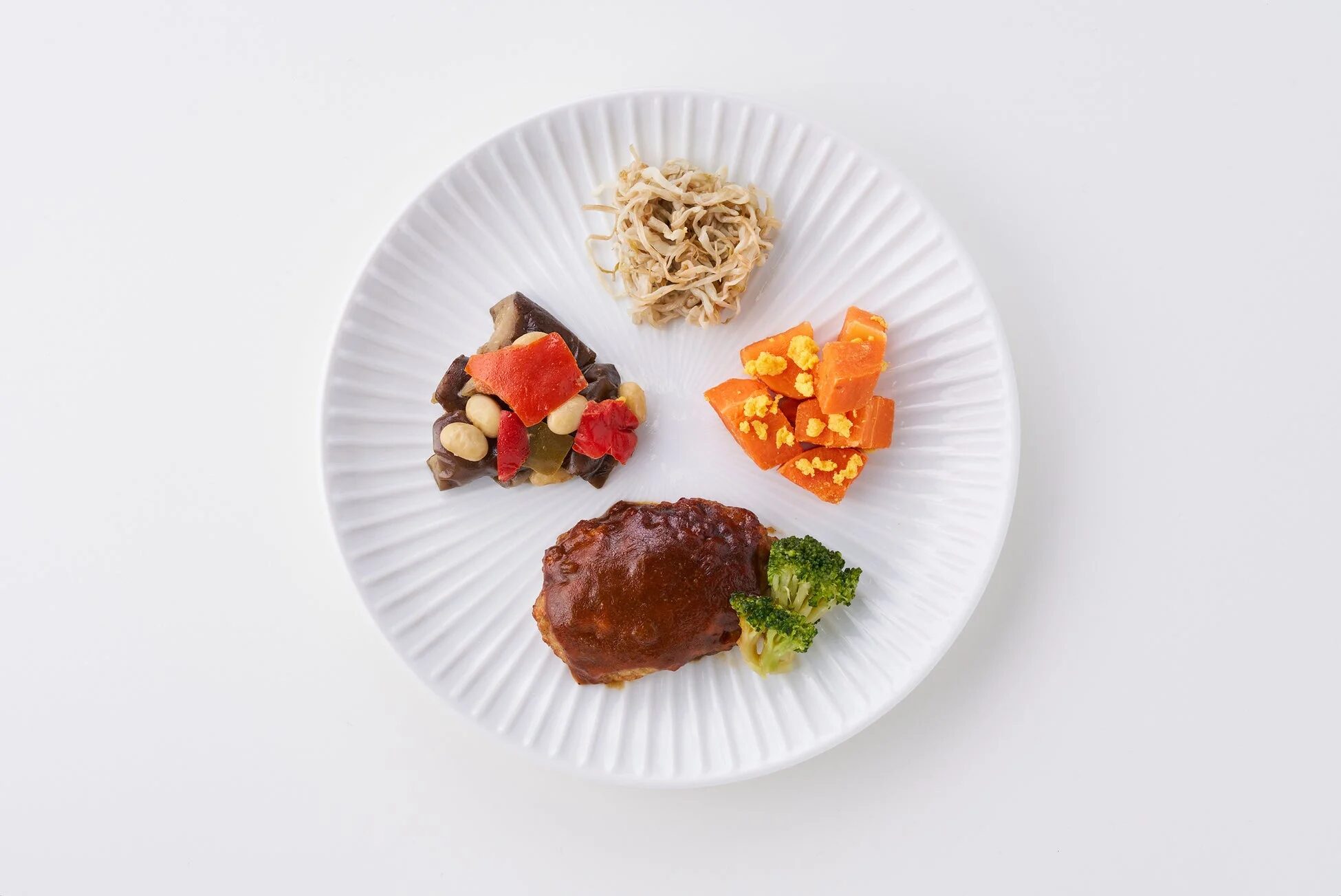 ハンバーグとブロッコリーのお弁当