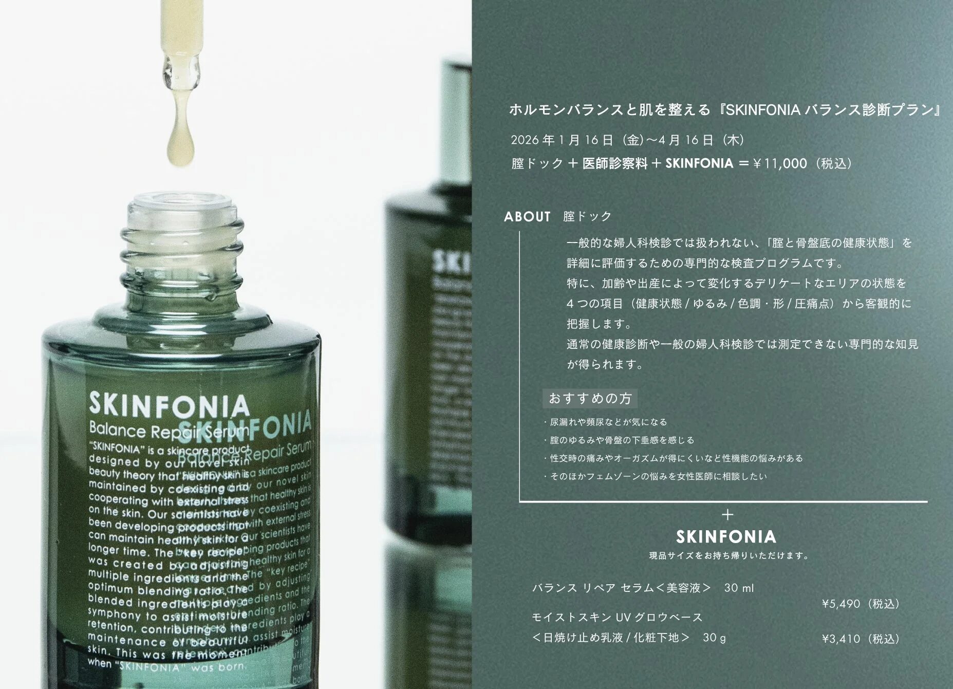 SKINFONIA バランス診断プラン詳細