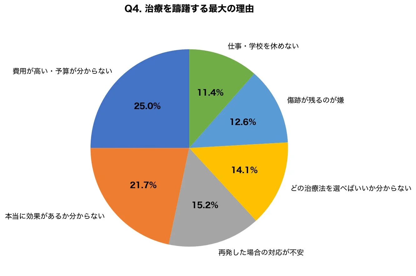 Q4. 治療を躊躇する最大の理由