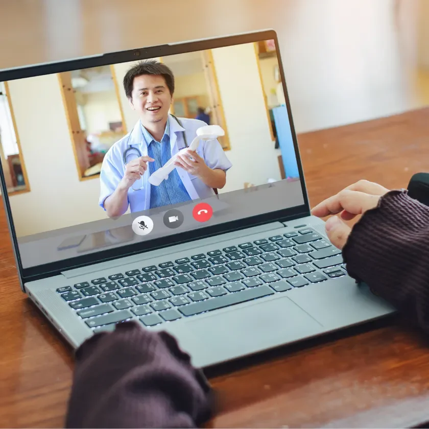 オンライン診療の様子