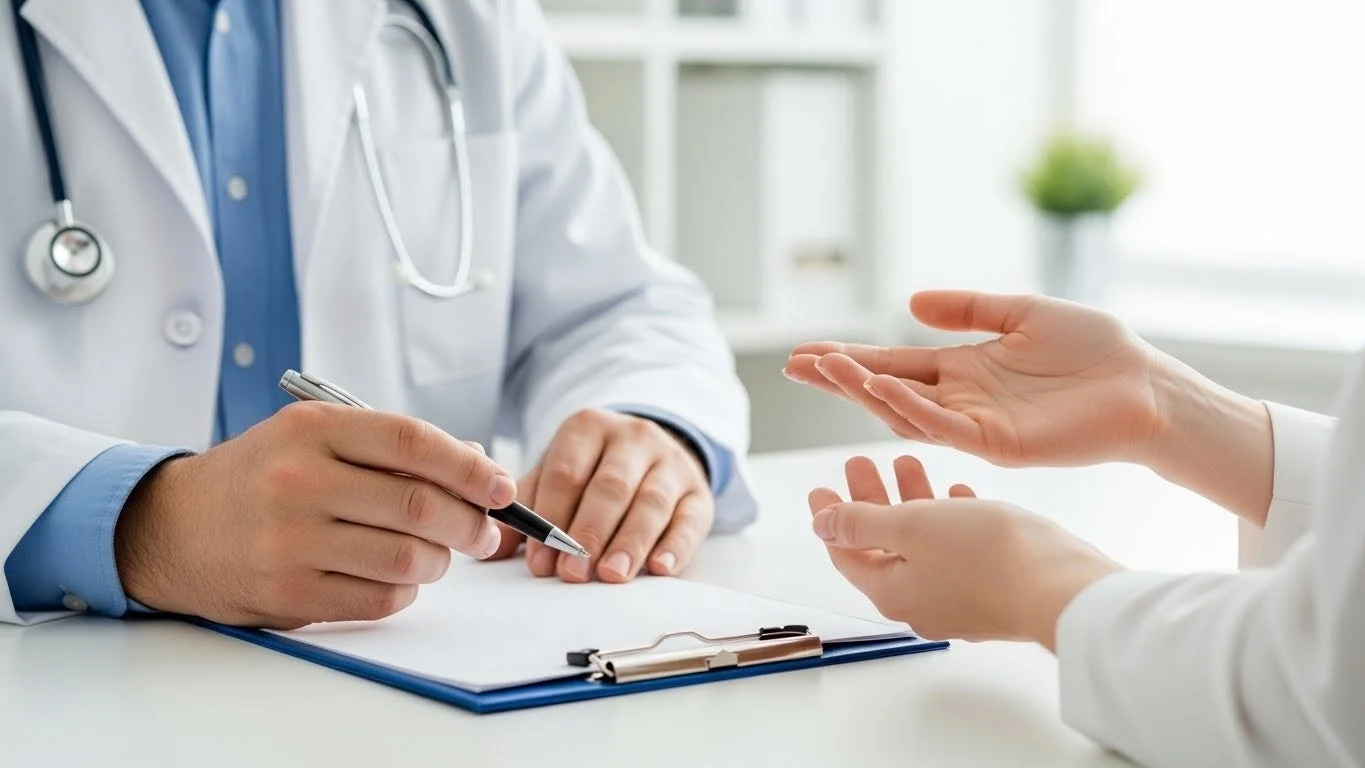 医師と患者の診察