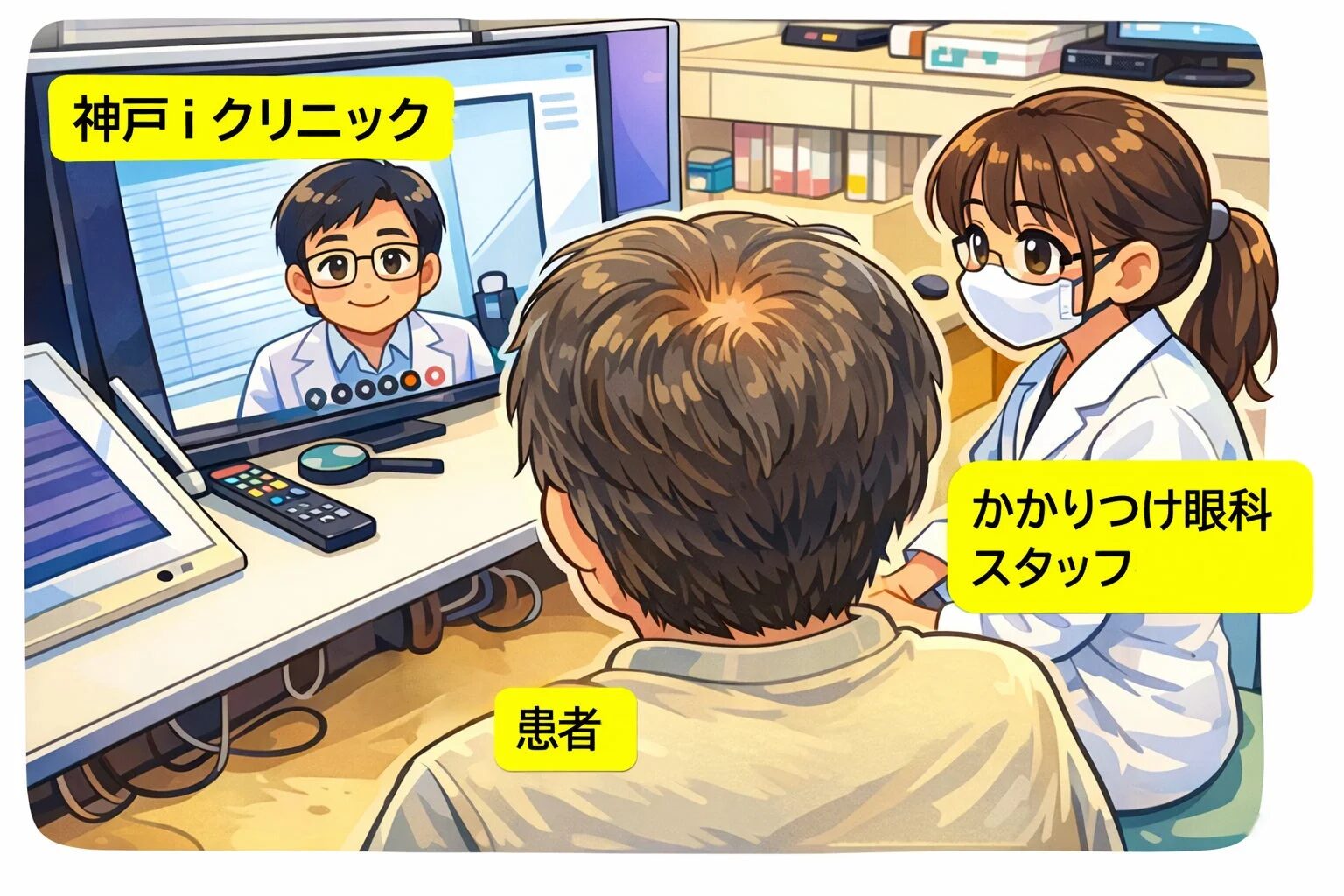 オンライン診療の様子