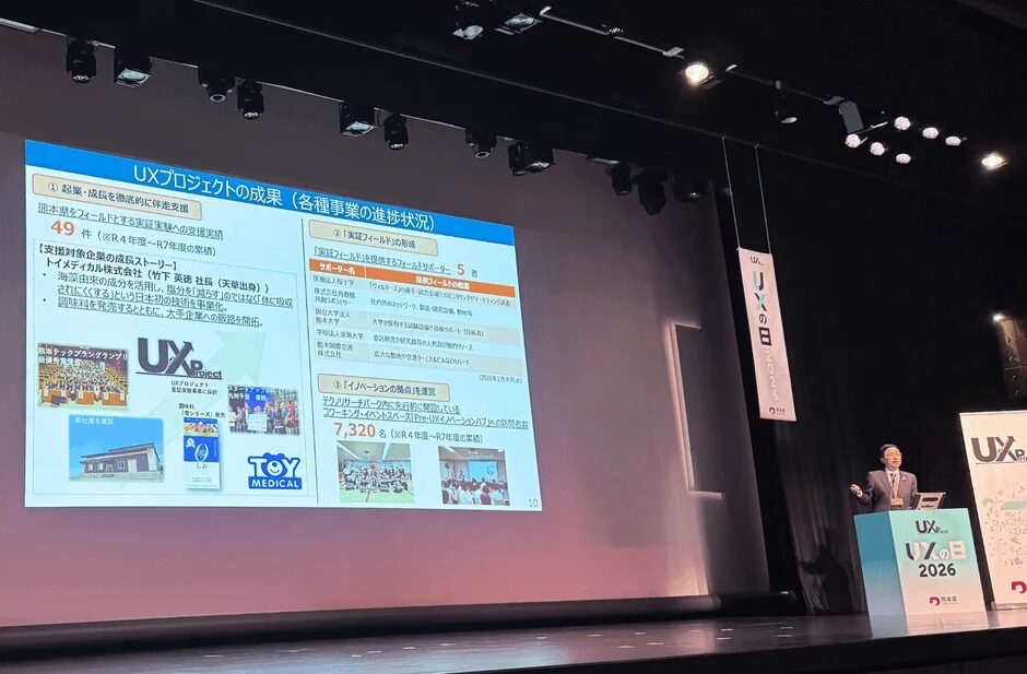 UXプロジェクトの成果を説明するプレゼンテーション