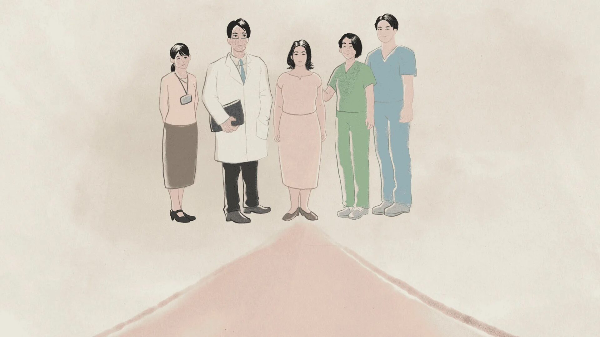 医療チームと患者