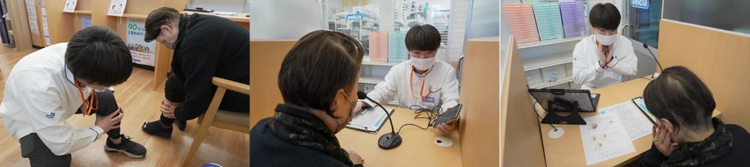 ウェルシア店舗での健康相談の様子