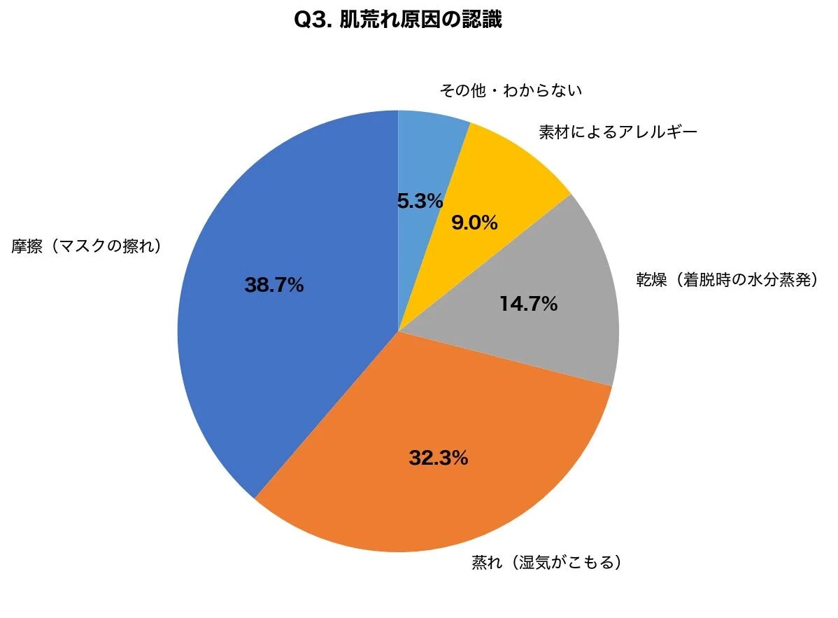 肌荒れ原因の認識