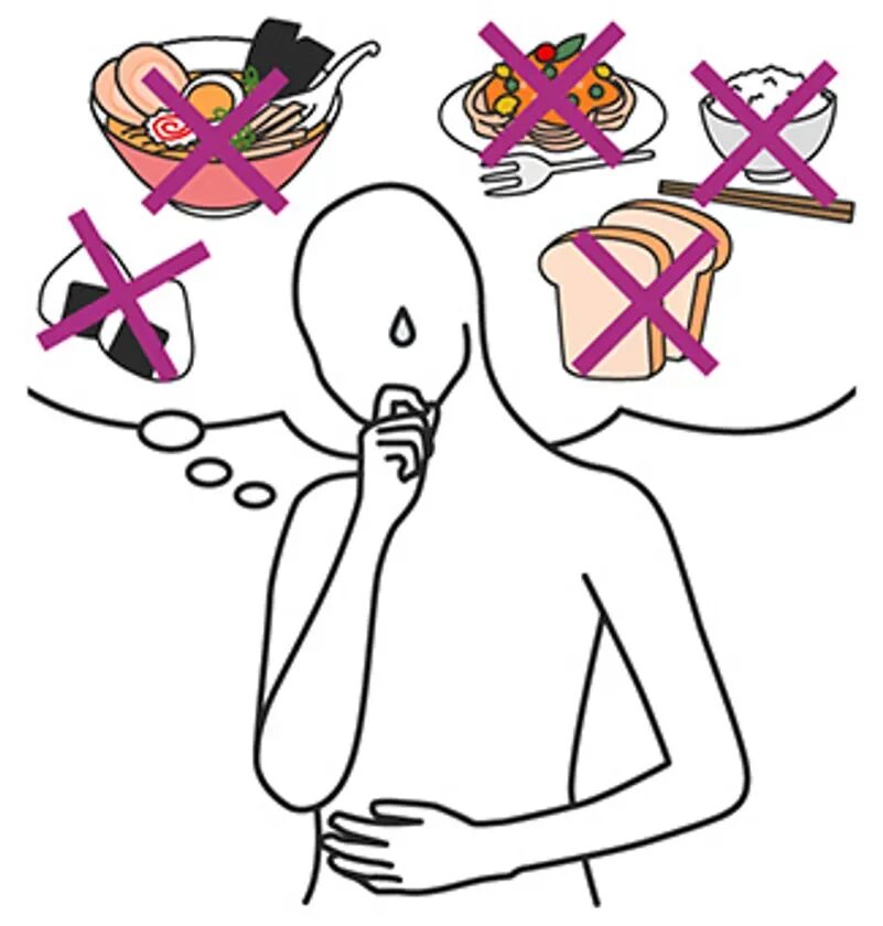 食事制限のイラスト