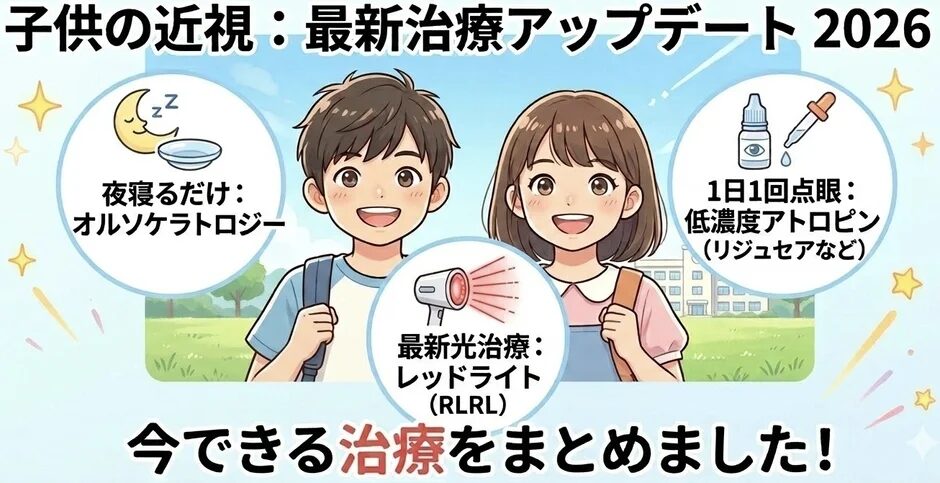子供の近視：最新治療アップデート 2026